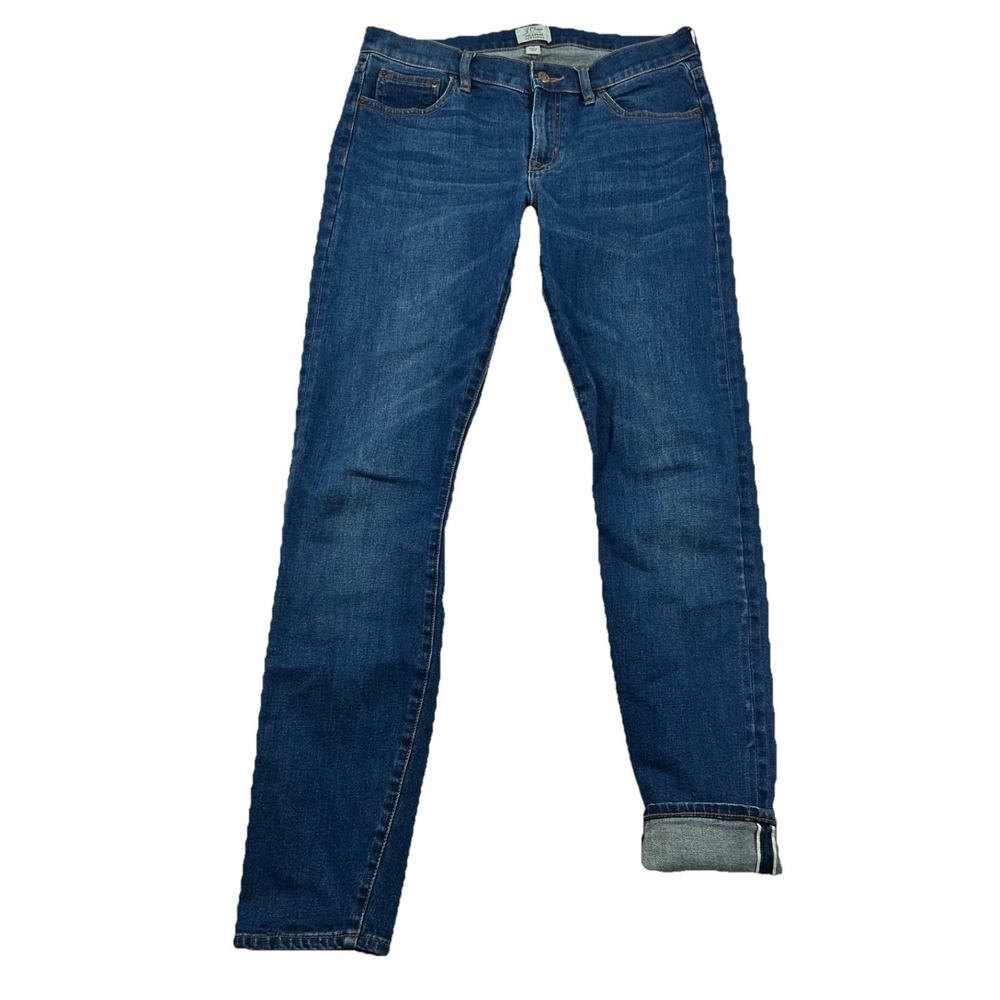 J Crew Jeans Womens 28 Selvedge Toothpick Low Rise Skinny 5-Pocket Denim